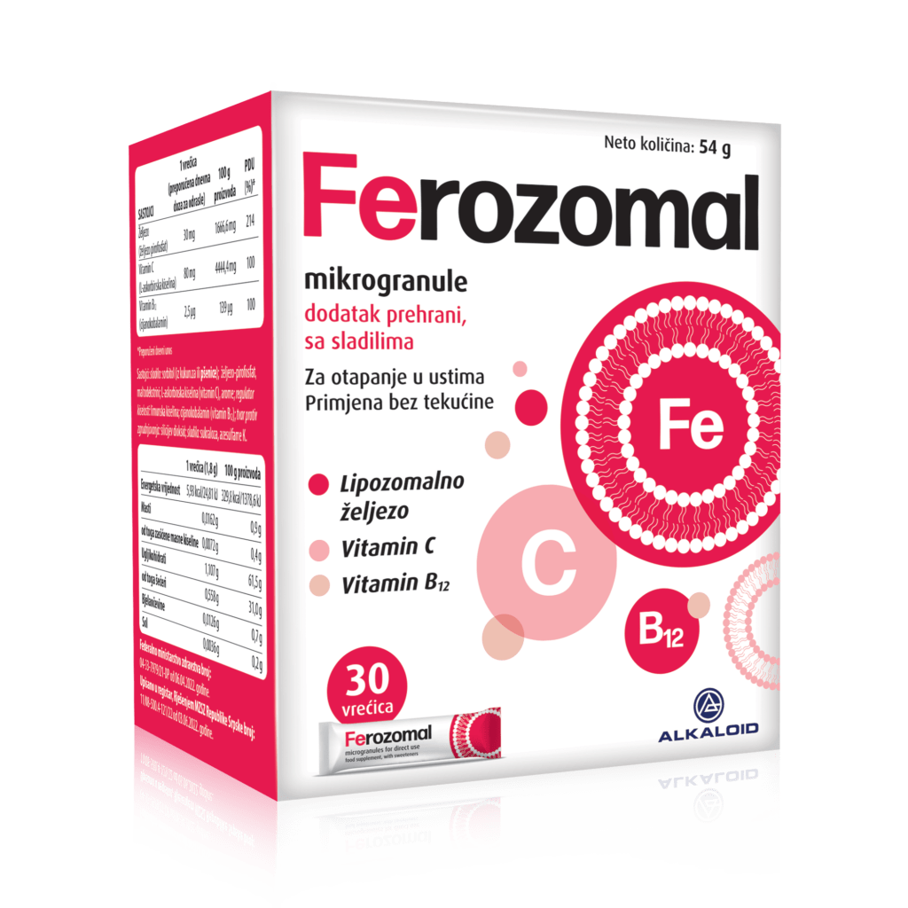 Ferozomal mikrogranule 30 vrećica
