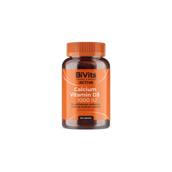 BiVits® ACTIVA Calcium Vitamin D3 1000 IU 60 tableta