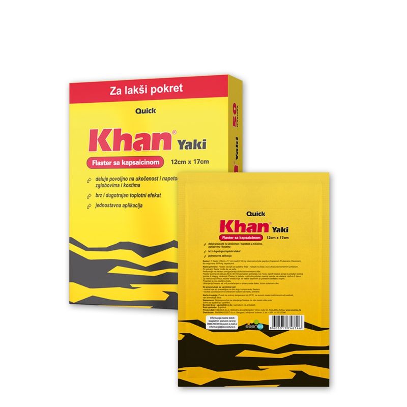 ESENSA Quick Khan Yaki flaster s kapsaicinom, 1 kom