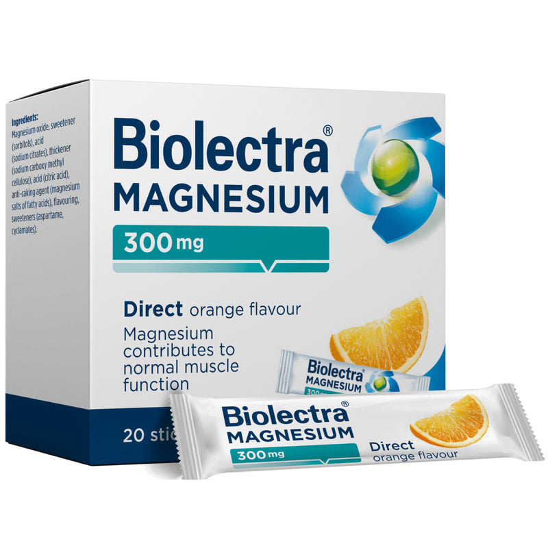 Biolectra Magnezij 300 mg Direkt Naranča, 20 vrećica