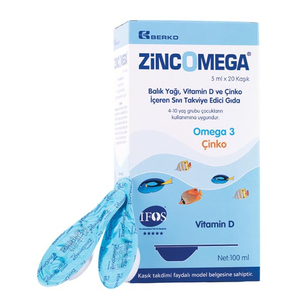 Berko Zincomega tečni dodatak, a20x5ml